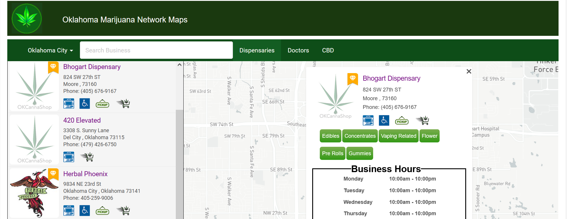 Dispensary Map